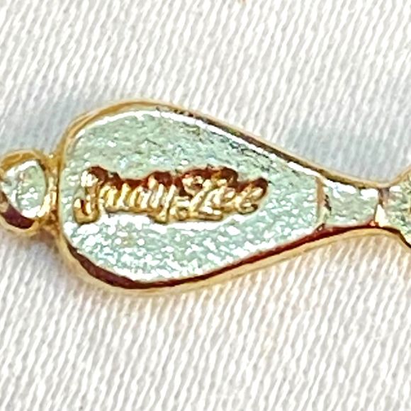 Judy Lee Choker Necklace Gold Tone Chain With Frost Shell Links - Picture 6 of 11